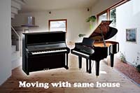 cost moving piano within same house or unit